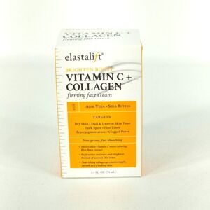 NEW Elastalift Vitamin C + Collagen Firming Face Cream 2.5 fl oz Brighten Boost